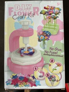 D.I.Y. Flower Craft Kit - Kids Floral Press Activity Set No Glue Age 3+